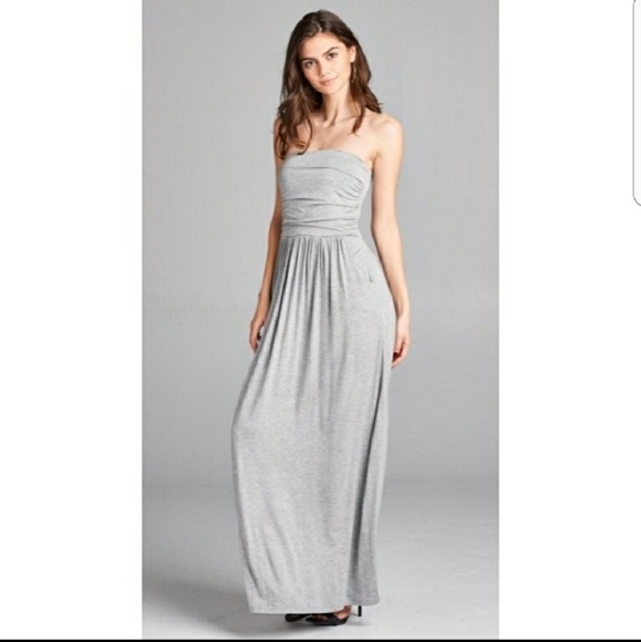 Maxi Strapless Dress - Picture 5 of 5